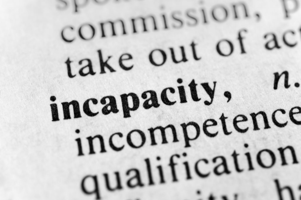 incapacity